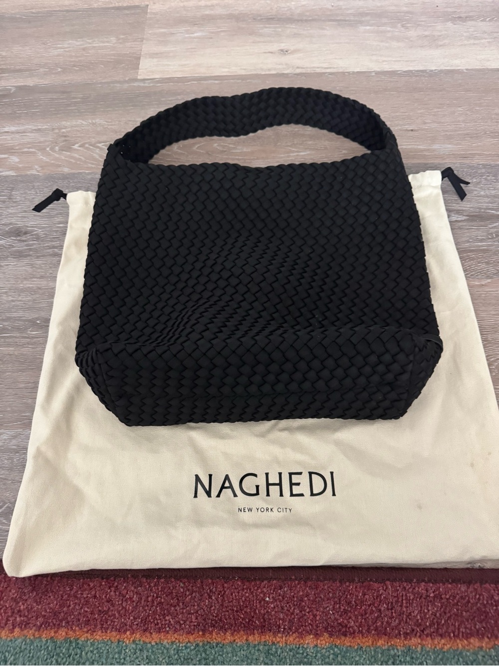 Naghedi Black Nomad Medium Hobo